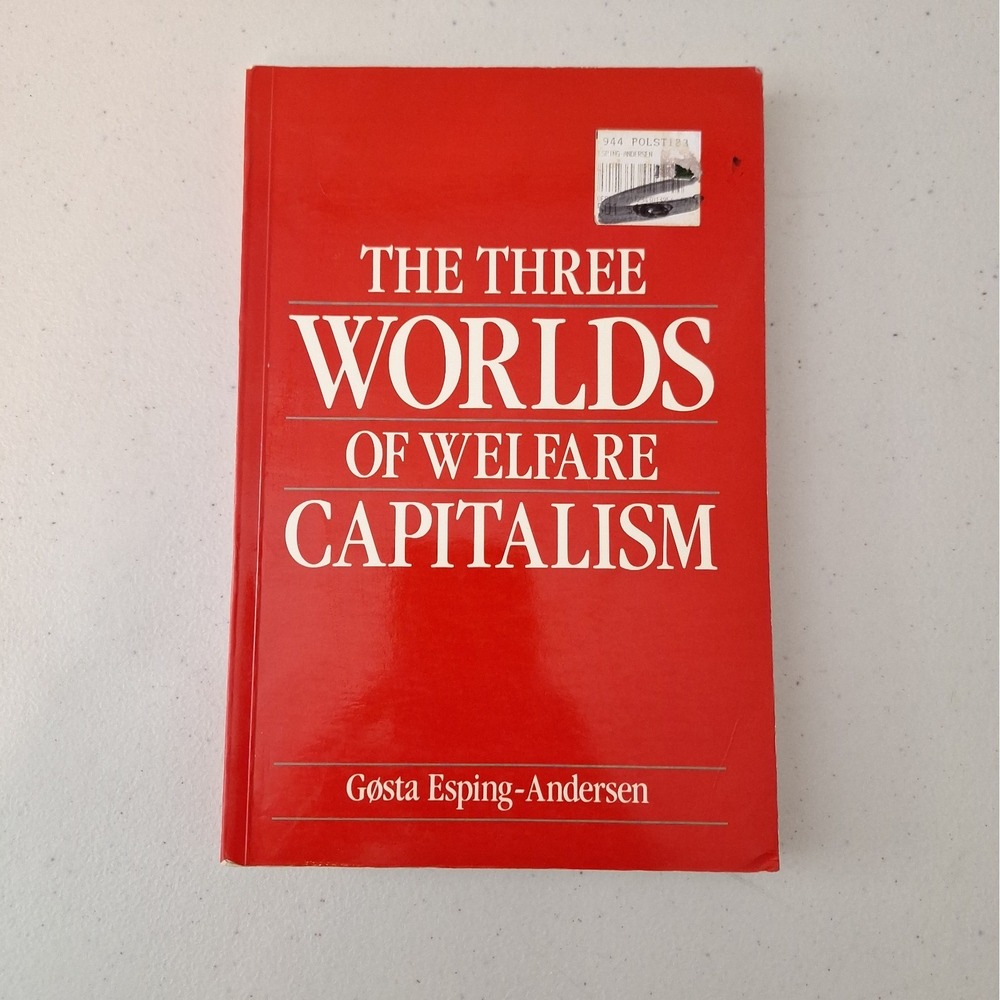 The Three Worlds of Welfare Capitalism by Gosta Esping-Anderson Paperback 1st Ed